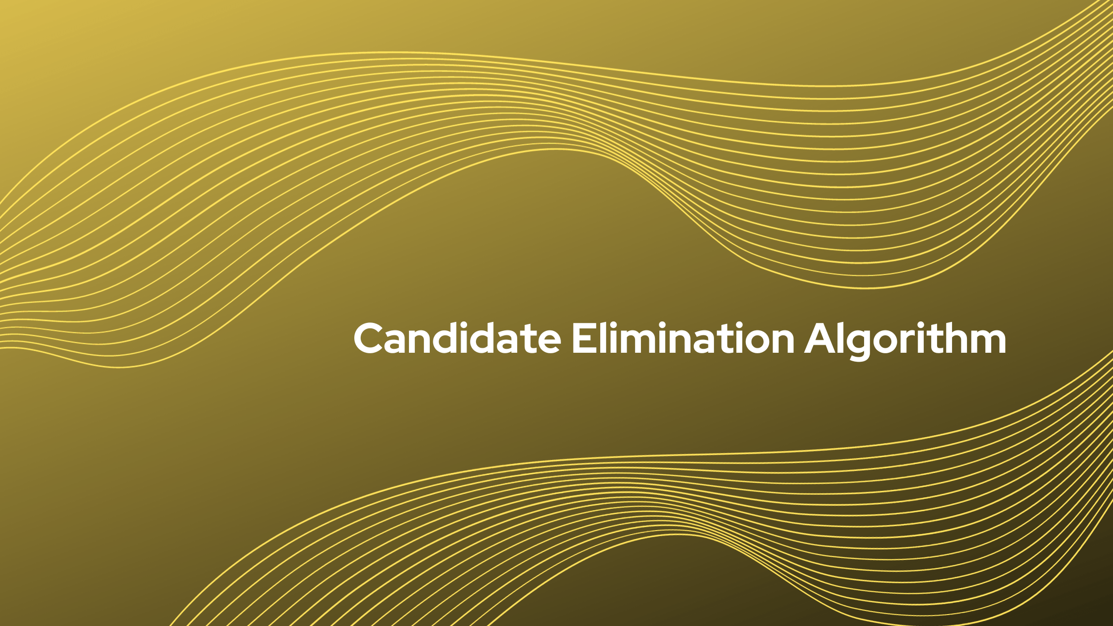 Candidate Elimination Algorithm Program in Python